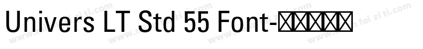 Univers LT Std 55 Font字体转换
